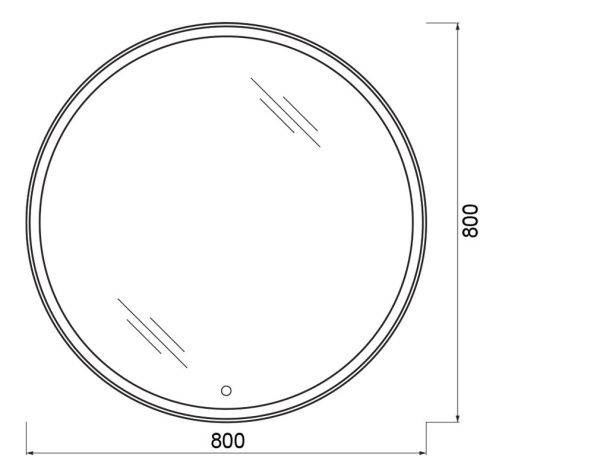 Зеркало (80х80) Bellezza Ring 4617113040012